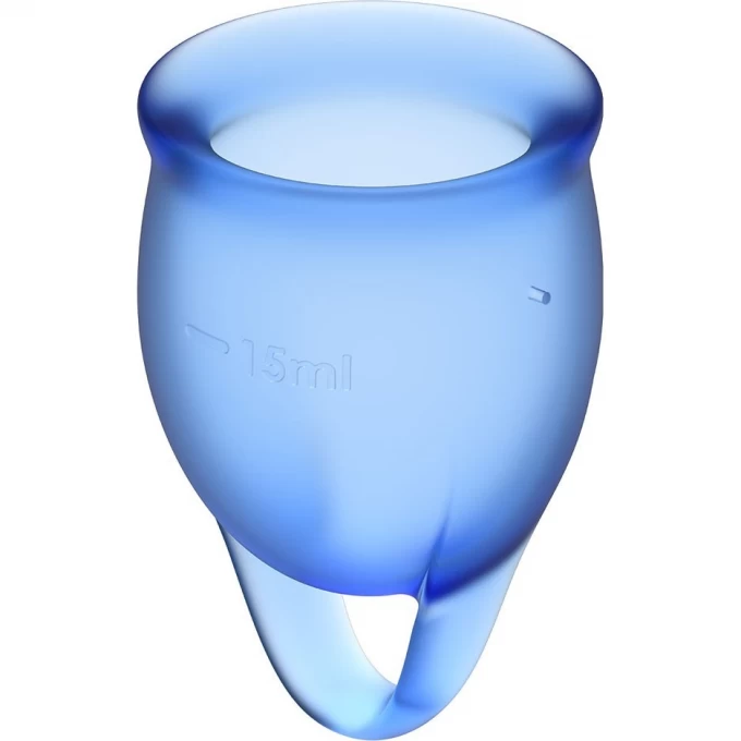 Набор менструальных чаш, 2шт. SATISFYER FEEL CONFIDENT MENSTRUAL CUP DARK BLUE J1762-6 Набор менструальных чаш, 2шт. SATISFYER FEEL CONFIDENT MENSTRUAL CUP DARK BLUE J1762-6