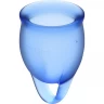 Набор менструальных чаш, 2шт. SATISFYER FEEL CONFIDENT MENSTRUAL CUP DARK BLUE J1762-6
